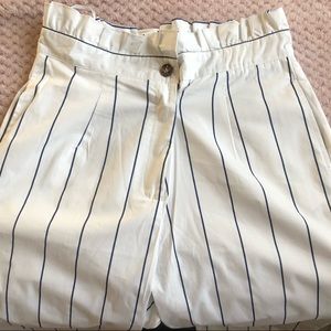 🌻Striped paper bag trousers